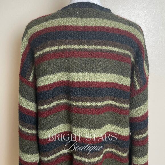 Extremely Rare Stripe Sweater ASO Joey Tribbiani Friends 90s Striped Crew Neck - Picture 12 of 12